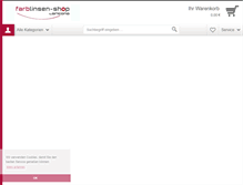 Tablet Screenshot of farblinsen-shop.com